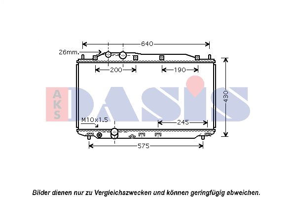 AKS DASIS Radiaator,mootorijahutus 100059N